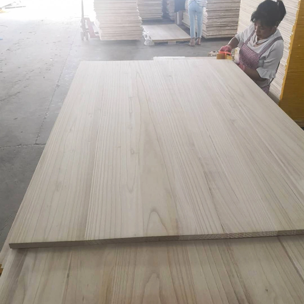 Competitive Wood Coffin Material Solid Paulownia Wood Panel for Europe