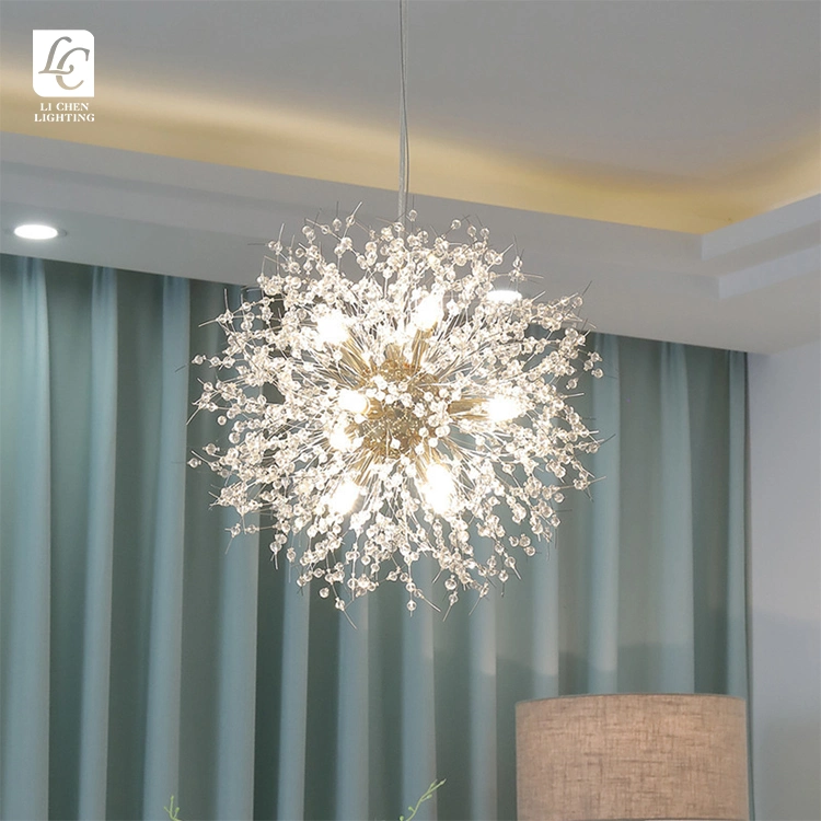 Modern Design Indoor Decoration Pendant Light Living Room Bedroom Luxury LED Crystal Chnandelier