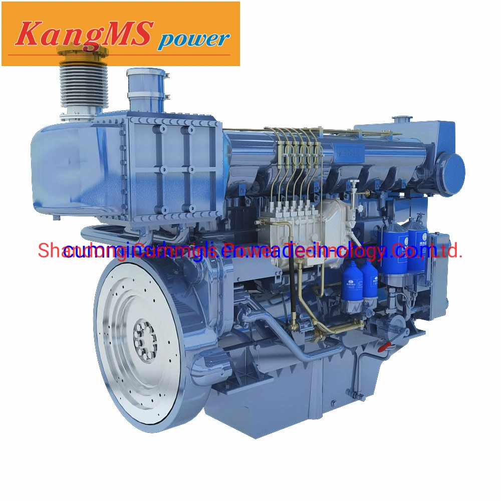 Weichai 8170 Serie 818HP Marine Engine 1500rpm Gasmotor mit Luftflasche