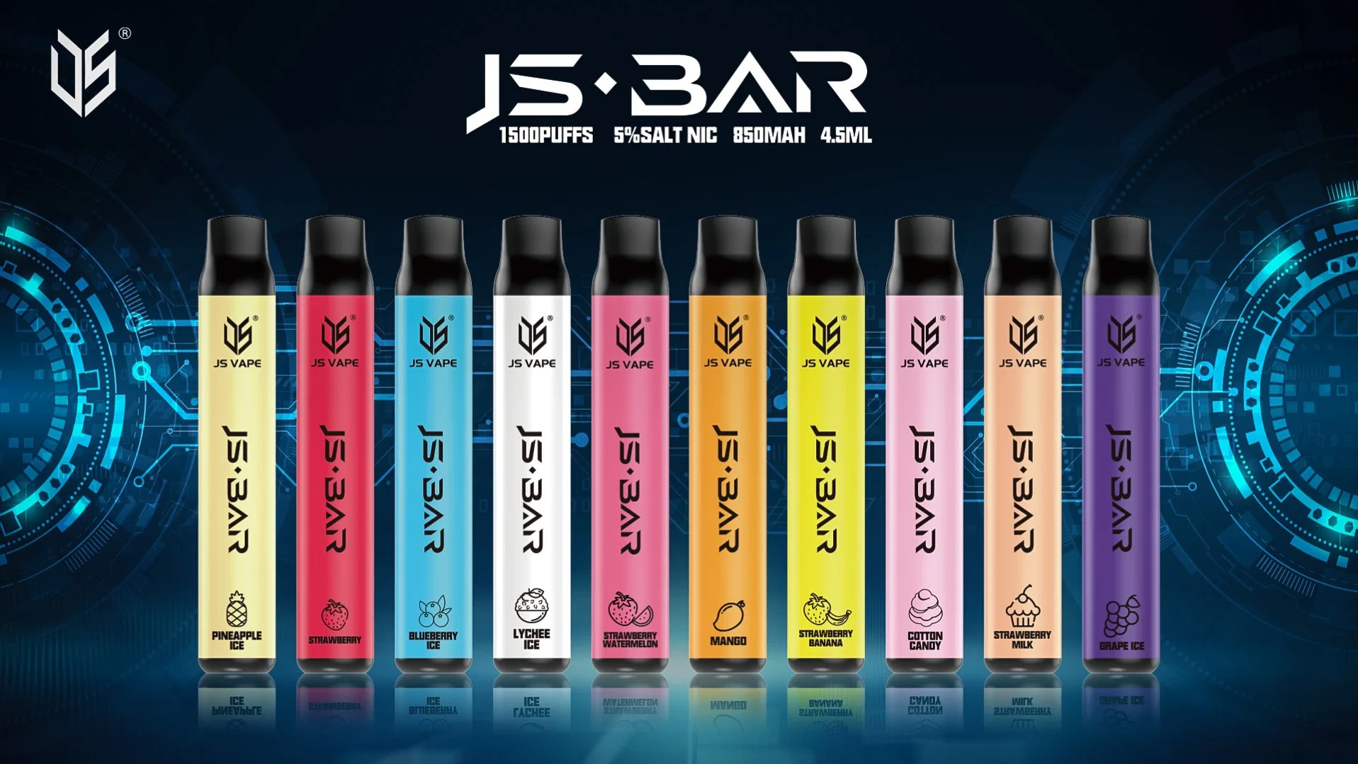 Meilleure qualité jetable Vape Pen original js Vape js. Bar vaporisateur jetable