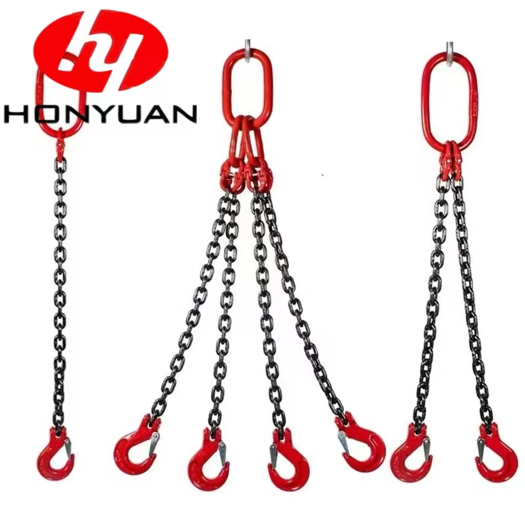 G100 Lifting Hardware Chain Sling with Hooks and Master Link Fitings