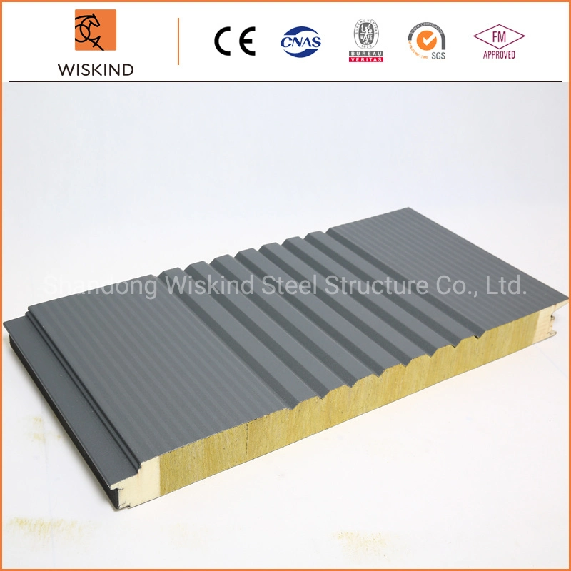 50mm/75mm/100mm/150mm/200mm/300mm EPS/PU/PIR/PUR/Polyurethane/Rock Wool Structural Insulated Sandwich Panel for Internal and External Wall