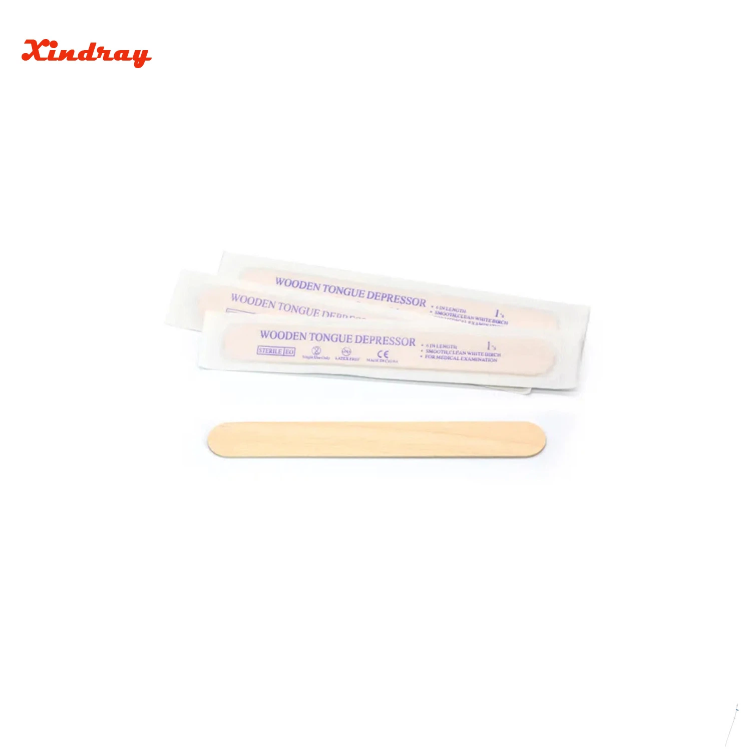 Disposable Sterile Birch Wood Tongue Depressor for Oral Examination