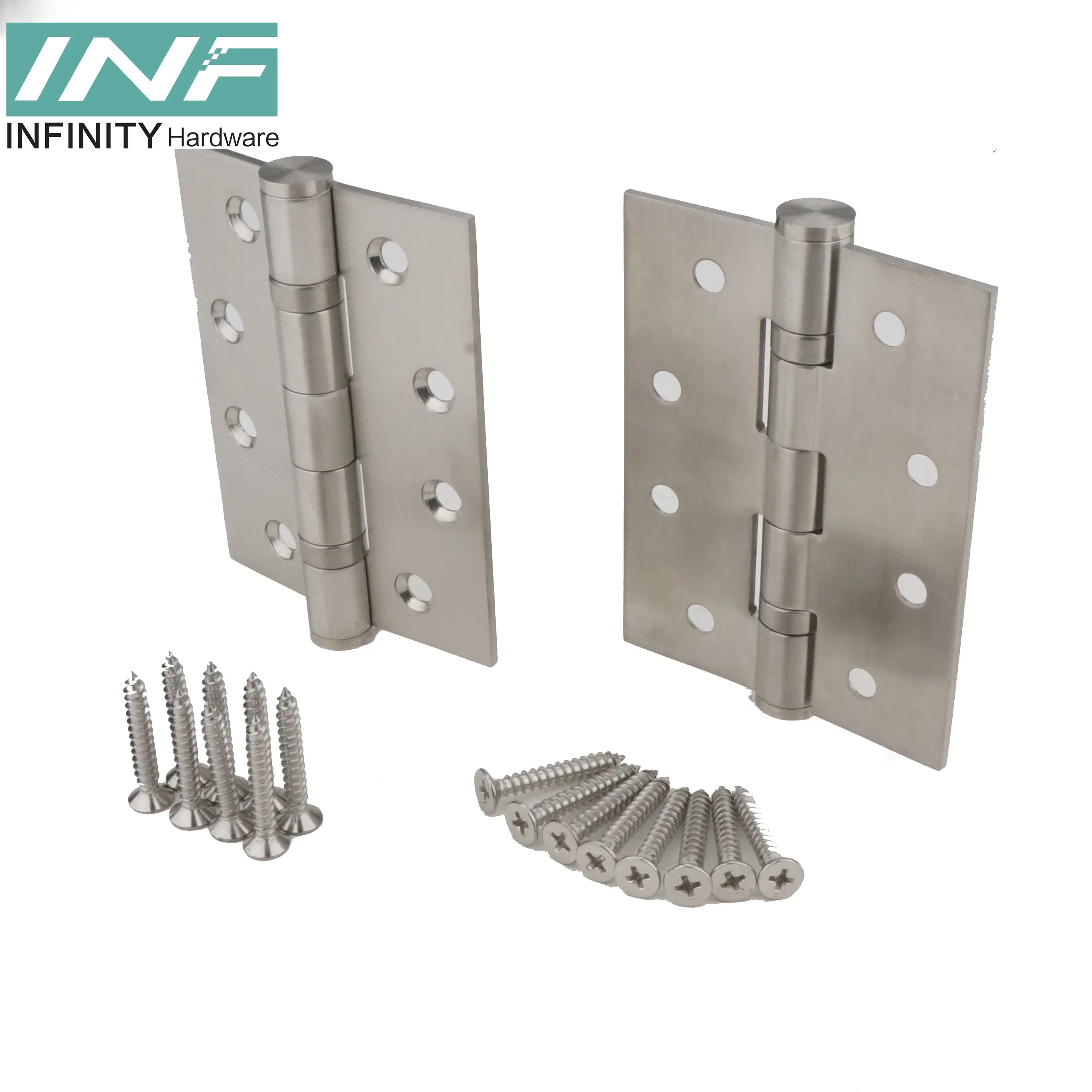 Factory Wholesale Door & Window Hinges Iron Stainless Steel 201 Door Hinge Wooden Door Hardware Fitting Bathroom Accessories
