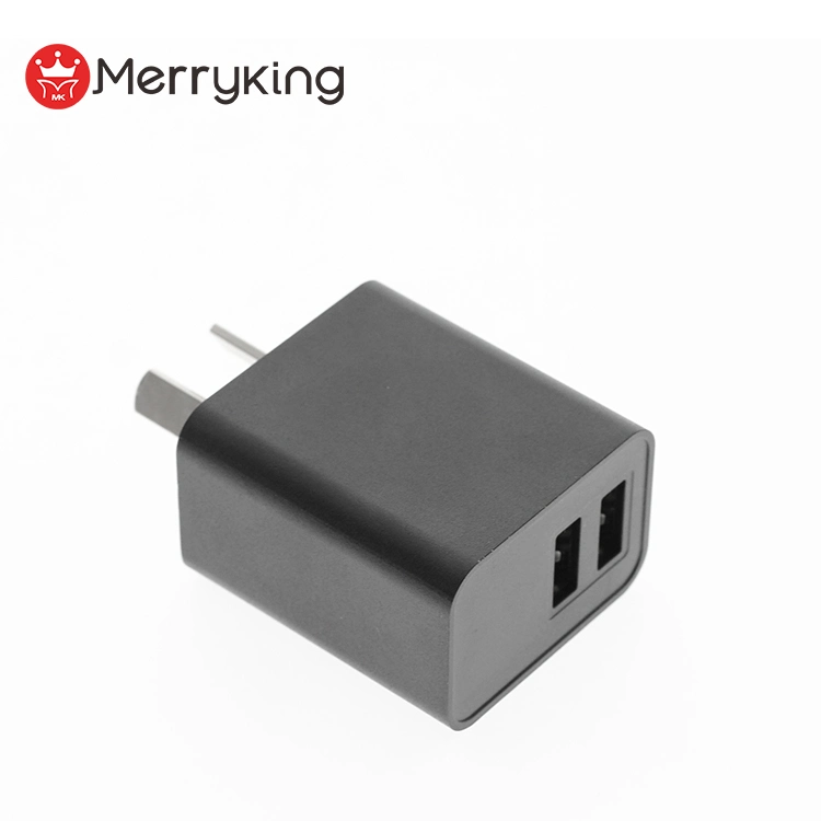 Neues Design Portable Dual 5V USB Wandladegerät Eingang 110-230V Von Iram zertifizierte Netzteile für Ausgang 5V 2500mA