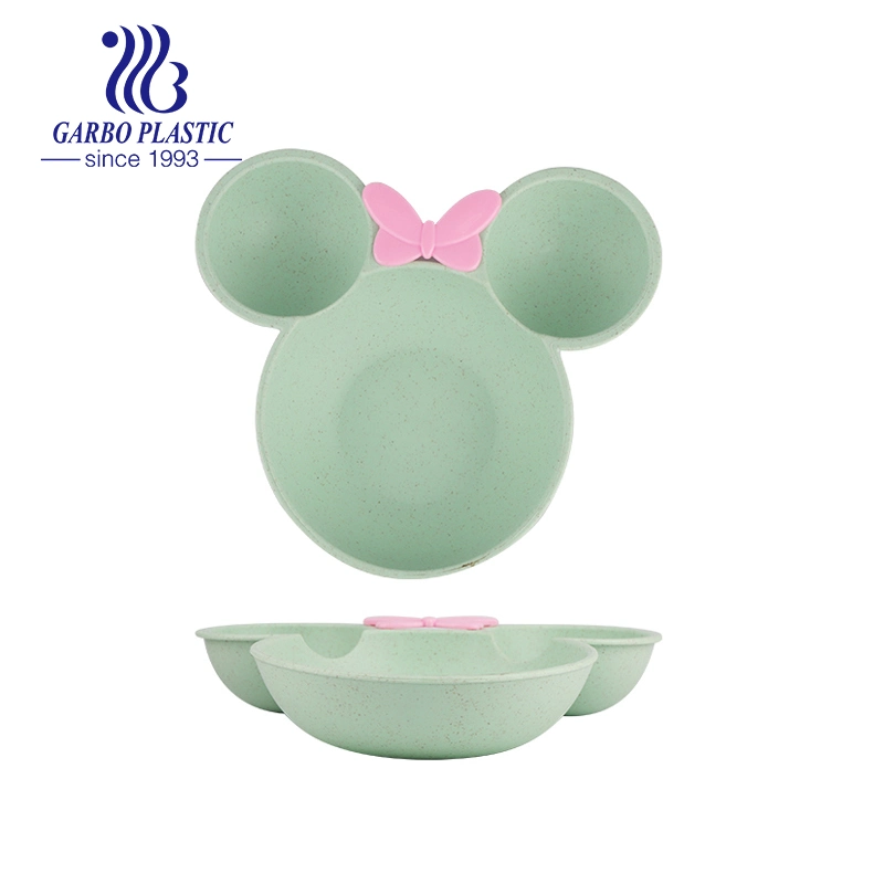 Wholesale/Supplier Unreakable Unique Shape Colored 5.5inch Plastic Food Storage Plate Lunch Box for Kids Tableware SL17003A