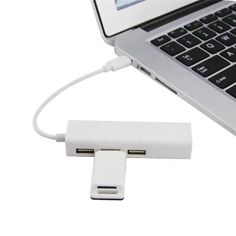 3 Ports USB 2.0 Hub Type C to USB RJ45 Hub 100m Network Card for MacBook Laptop