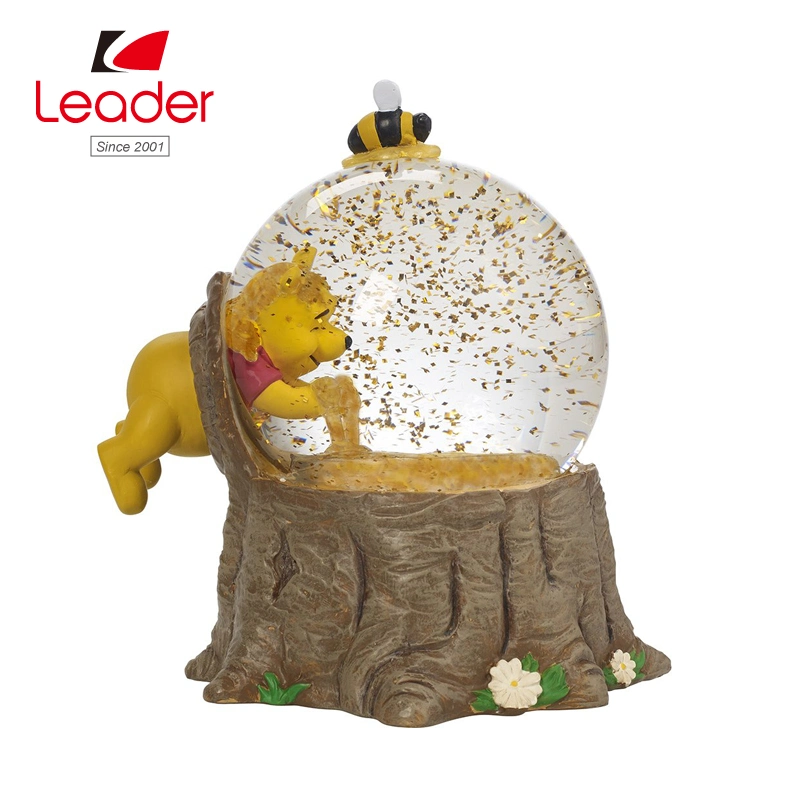 65mm Resin Craft Snow Globe for Home Decoration, OEM Designs Are Welcomed