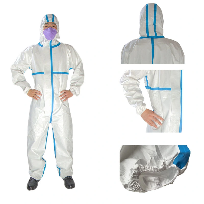 Bien se vendre en combinaison de protection14126 OEM Sf microporeux de vêtements de protection médicale de la sécurité à usage unique