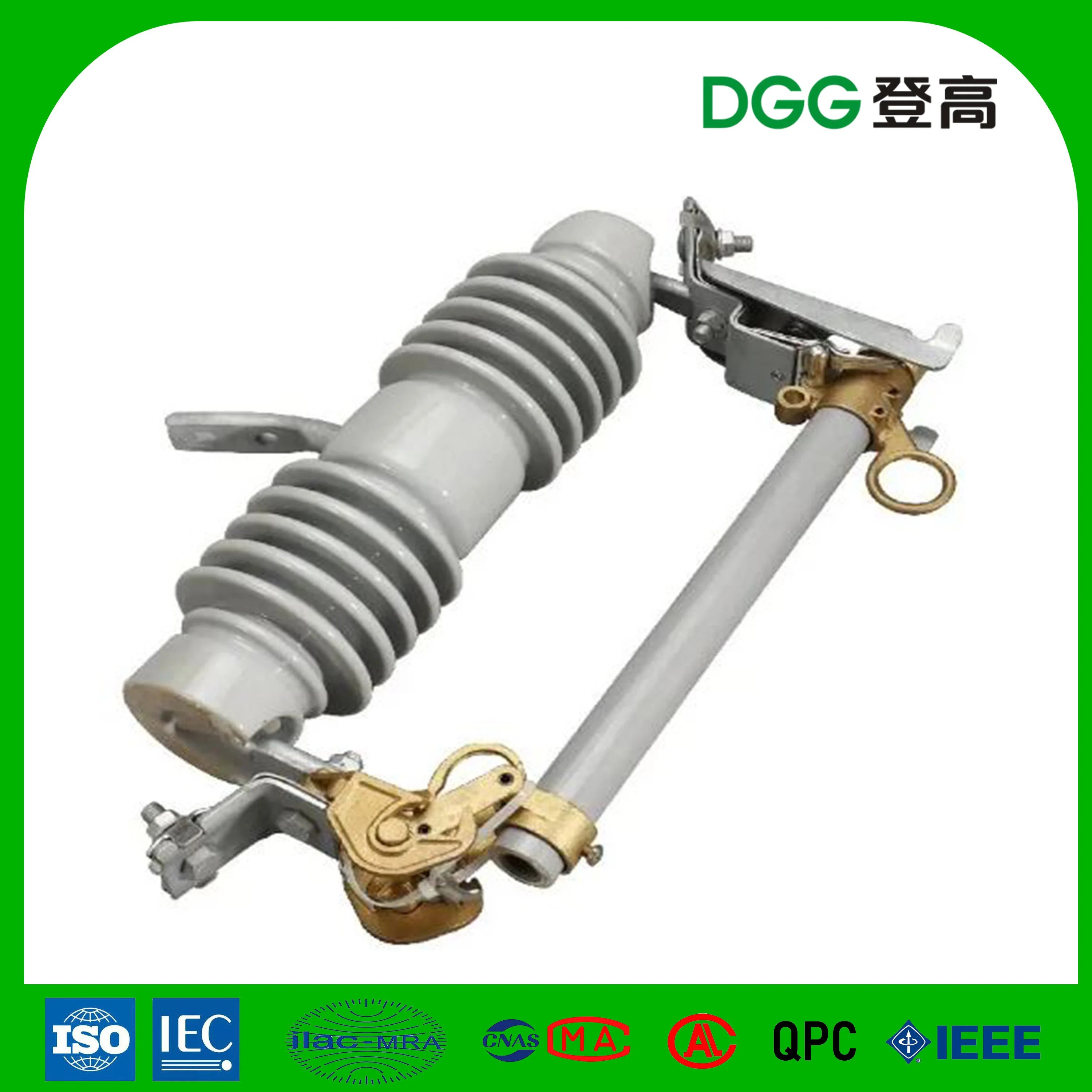 High Voltage Porcelain Fuse Cutout, Drop out Fuse 27kv 100A