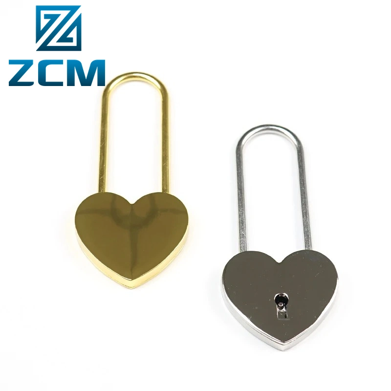 Custom Made Heart Shape Gift Lock Brass Padlocks for Luggage Bag Gold Padlock Manufacturing