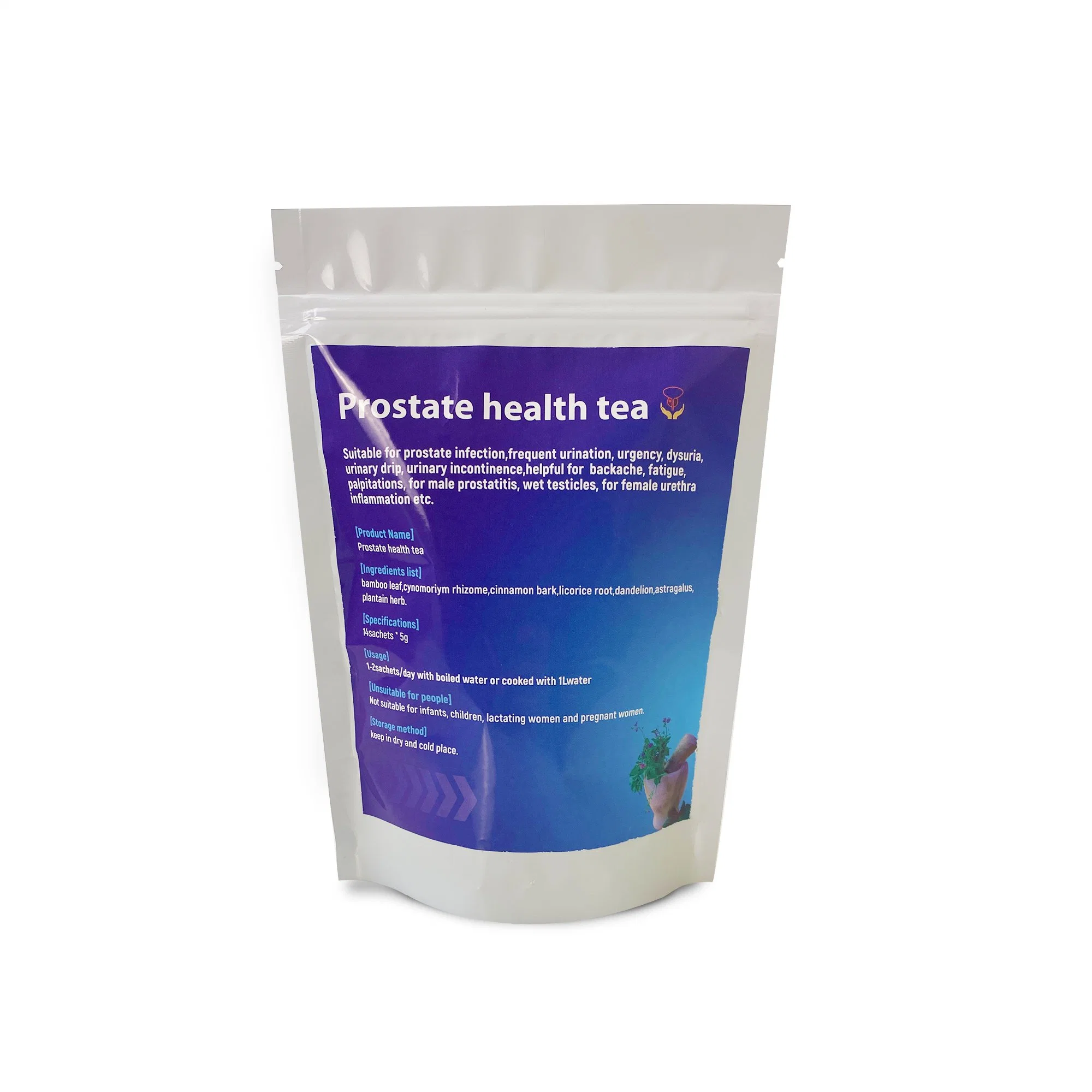 Amostra grátis rótulo privado de saúde da próstata chá com infecção do trato urinário Solution