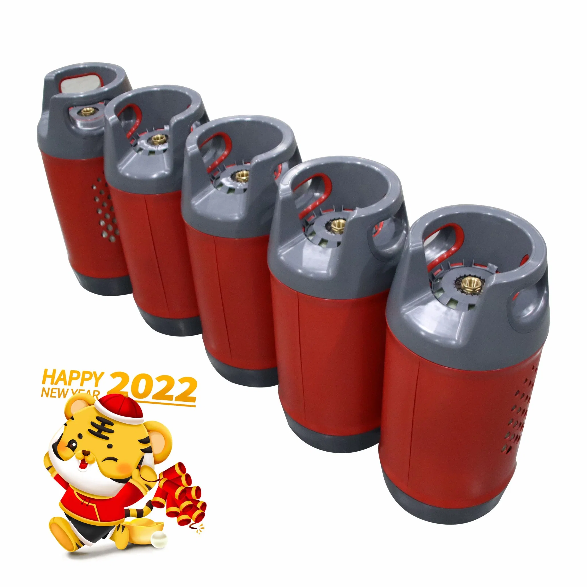 Chinese Manufacturer Direct Supply Empty 10kg LPG Composite Gas Cylinder for Home Cooking