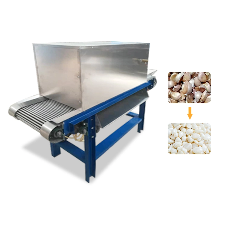 Big Capacity Small Commercial Brush Garlic Peeler Peeling Production Line Machine