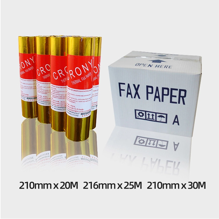 Papier thermique pour fax Custpm rouleaux de papier pour fax papier sans BPA Thermique