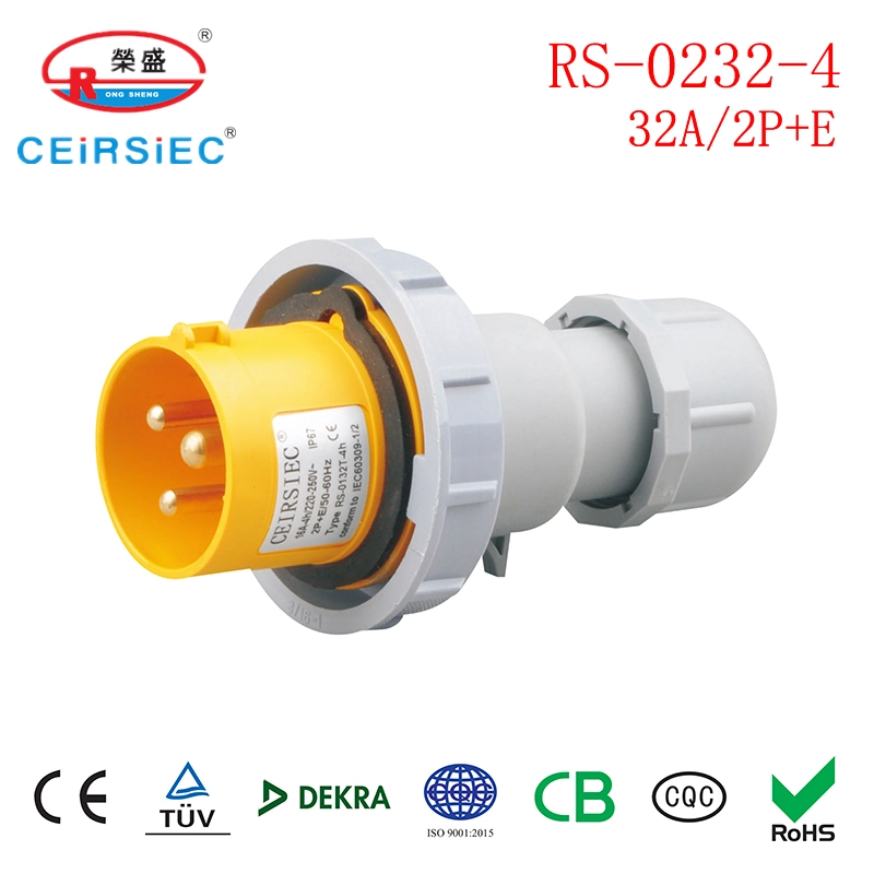 Resistente al agua de 32 amp a 3P 110V enchufe macho Industrial