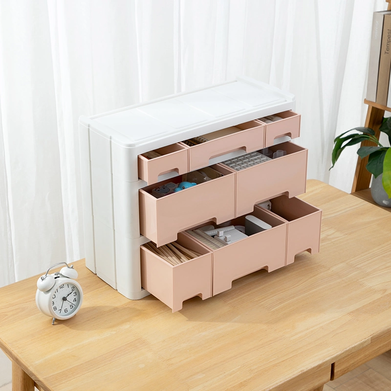 2053 Stackable Multifunctional Drawer Storage Box Computer Monitor Stand