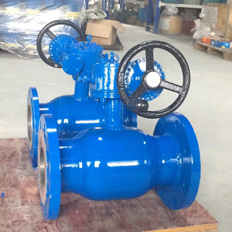 Gear Operated Butt Weld Ball Valve Anti-Static Design Independent Ball and Stem Floating Self-Relieving Seat Rings Dbb Pipeline Heating All Welded Ball Valves