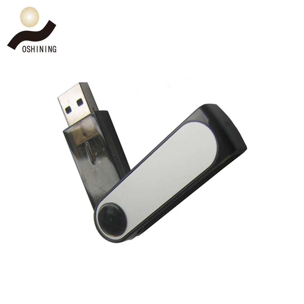 2016 Logotipo personalizado giratorios baratos de la unidad de memoria USB (USB-025)