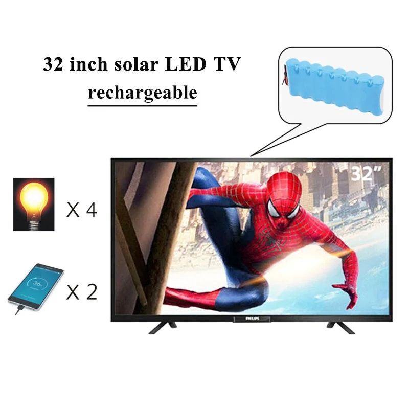 Hayoen Customization Multifunctional Television Rechargeable 32 Inch Solar LED TV
