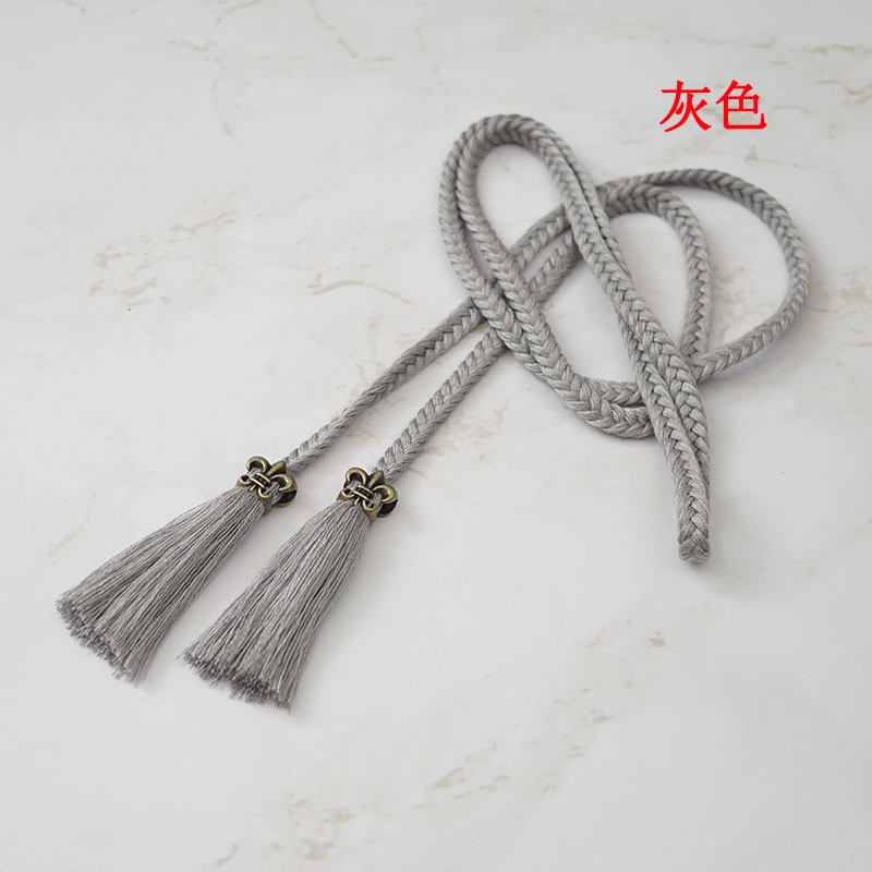 Sexy Polyester and Cotton Cord Tassel Waist Belt with Fringe and Tassel for Fashion Lady Belt