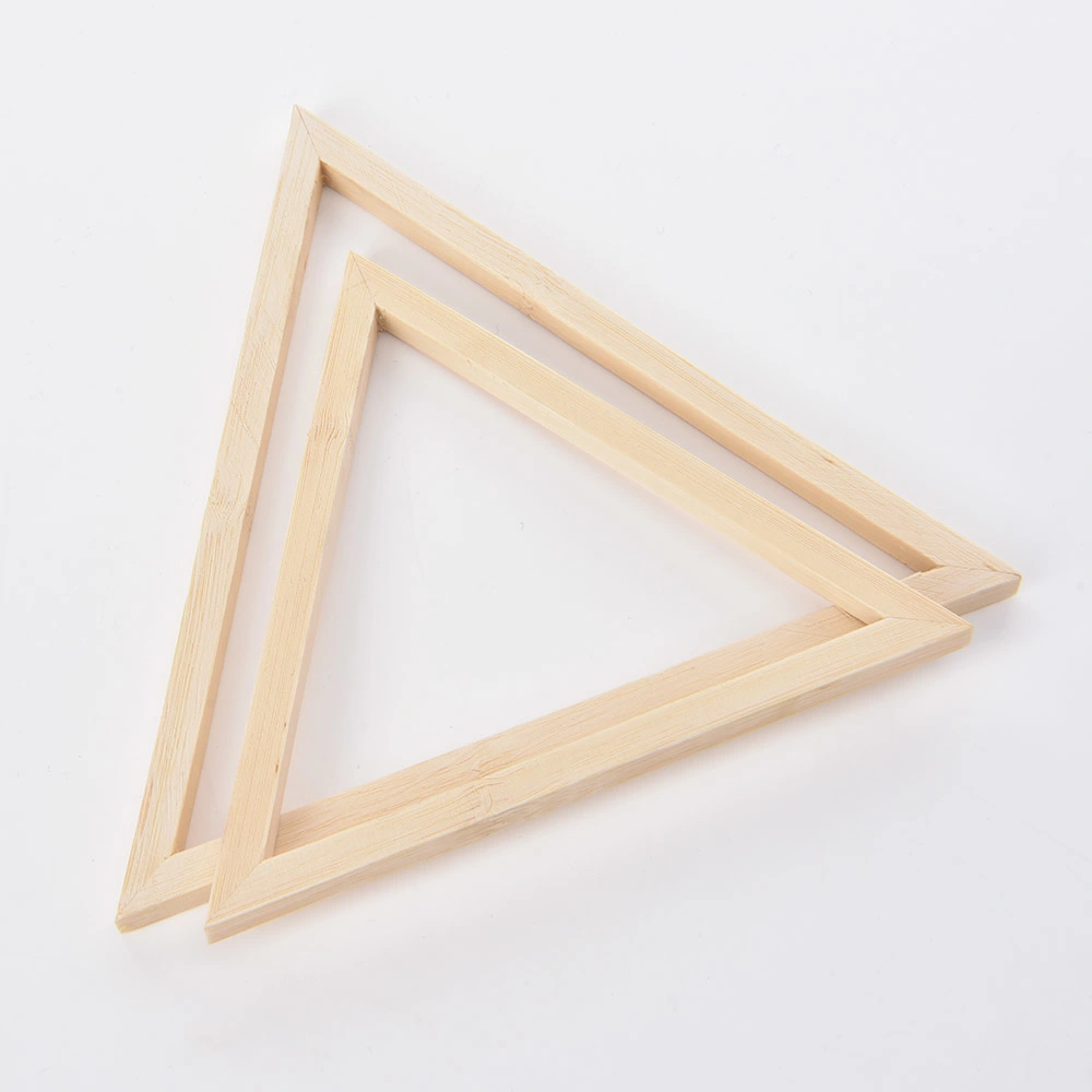 Triangle Bamboo Embroidery Display Frame Hoop