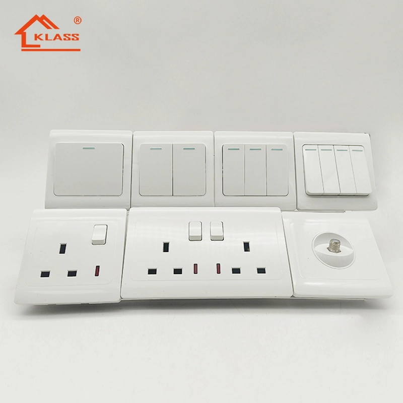 Switched 5pin Multi-Functional Wall Electrical Power Outlet Wall Switch with USB Port