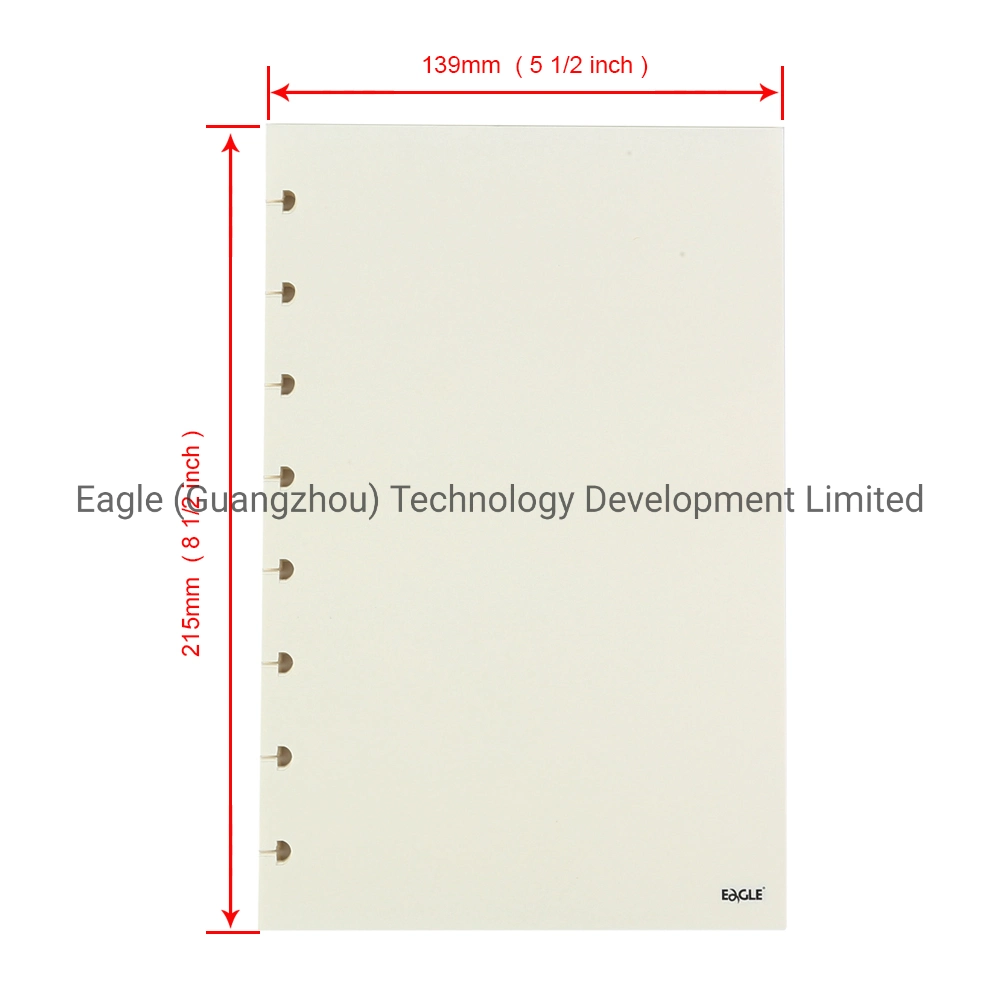 Eagle Customizable Stationery A5 Black&prime; S Form Refill for Notebook Planner