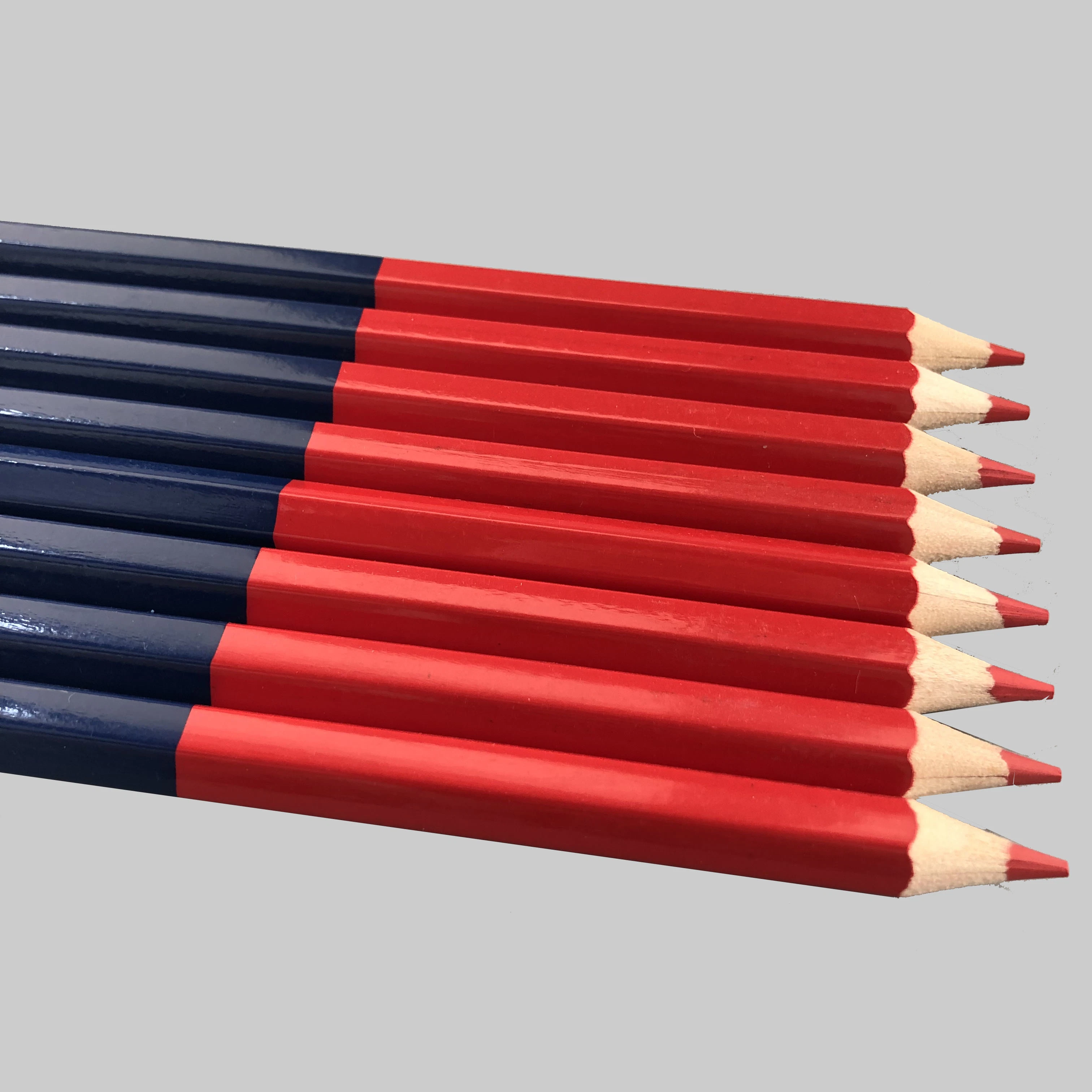 7 Inch Double Ended Red Blue Double Color Pencil for School Office Drawing and Write Color Pencil