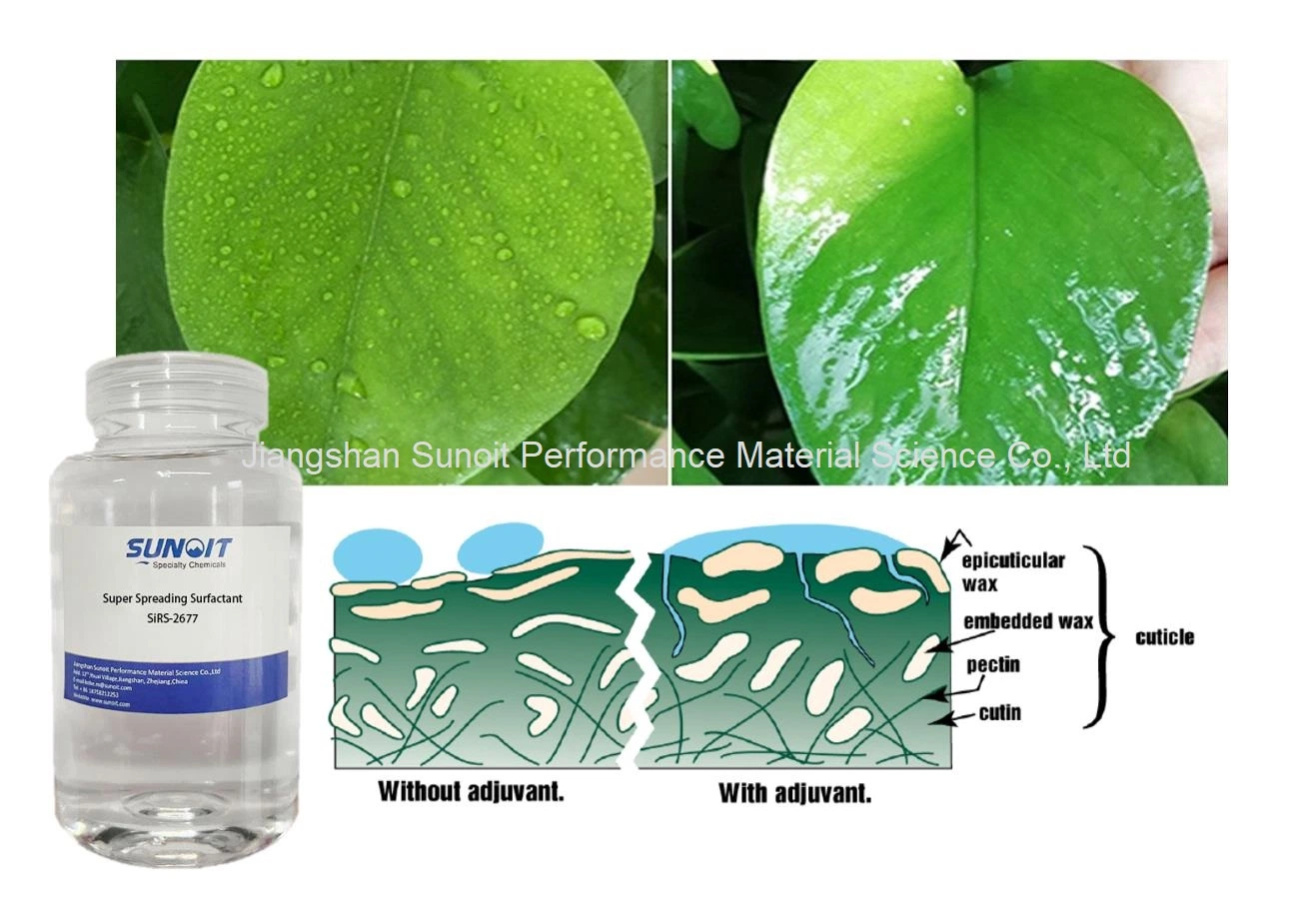 Super Spreading and Penatration Silicone Adjuvant for Agricultural Chemicals