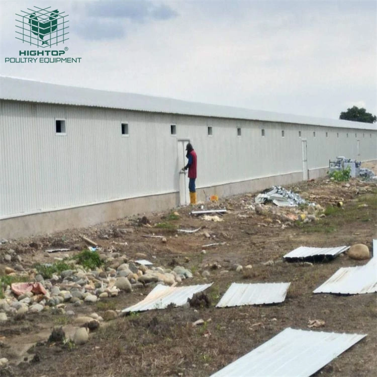 Diseño de panel modular de acero de la luz de la casa de aves de corral con rápido y fácil instalación