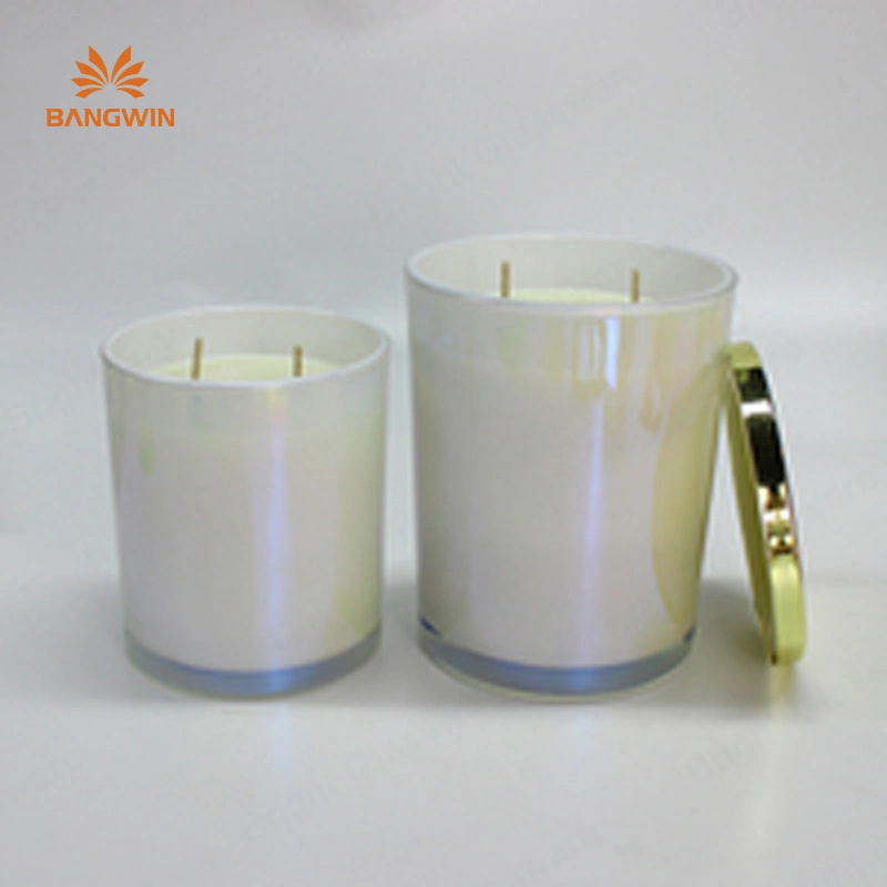 Новая стеклянная посуда Modern Style Heavy Bottom Candle Custom Heavy Base Контейнер для свечей с тонкими стенками