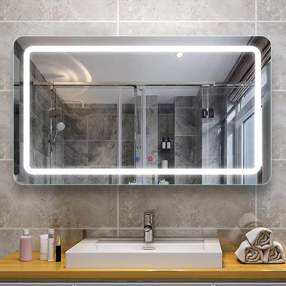 High quality/High cost performance Modern Home Frameless Round Backlit LED Lighted Bathroom