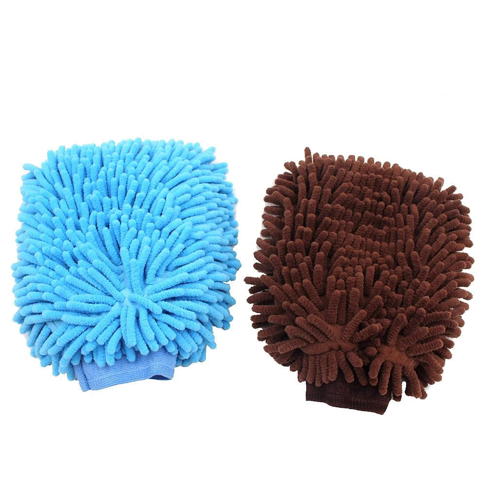 Multicolor Car Wash Wax Brush Glove Thick Coral Mitt with High quality/High cost performance 