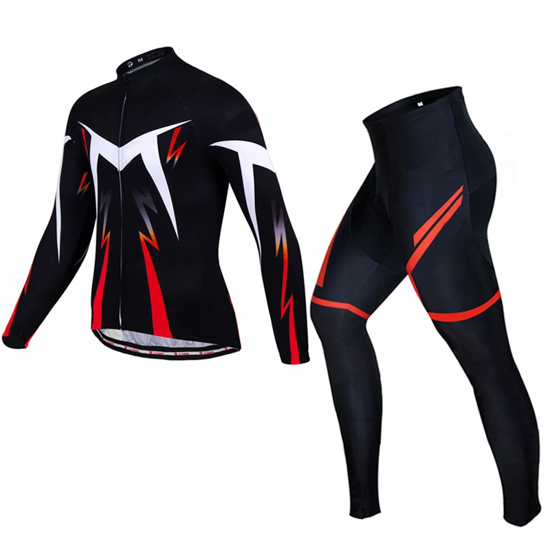 Wholesale Custom Polyester Quick-Dry Men and Women Suit Long Sleeve Breathable Cycling Jersey Bike Clothing