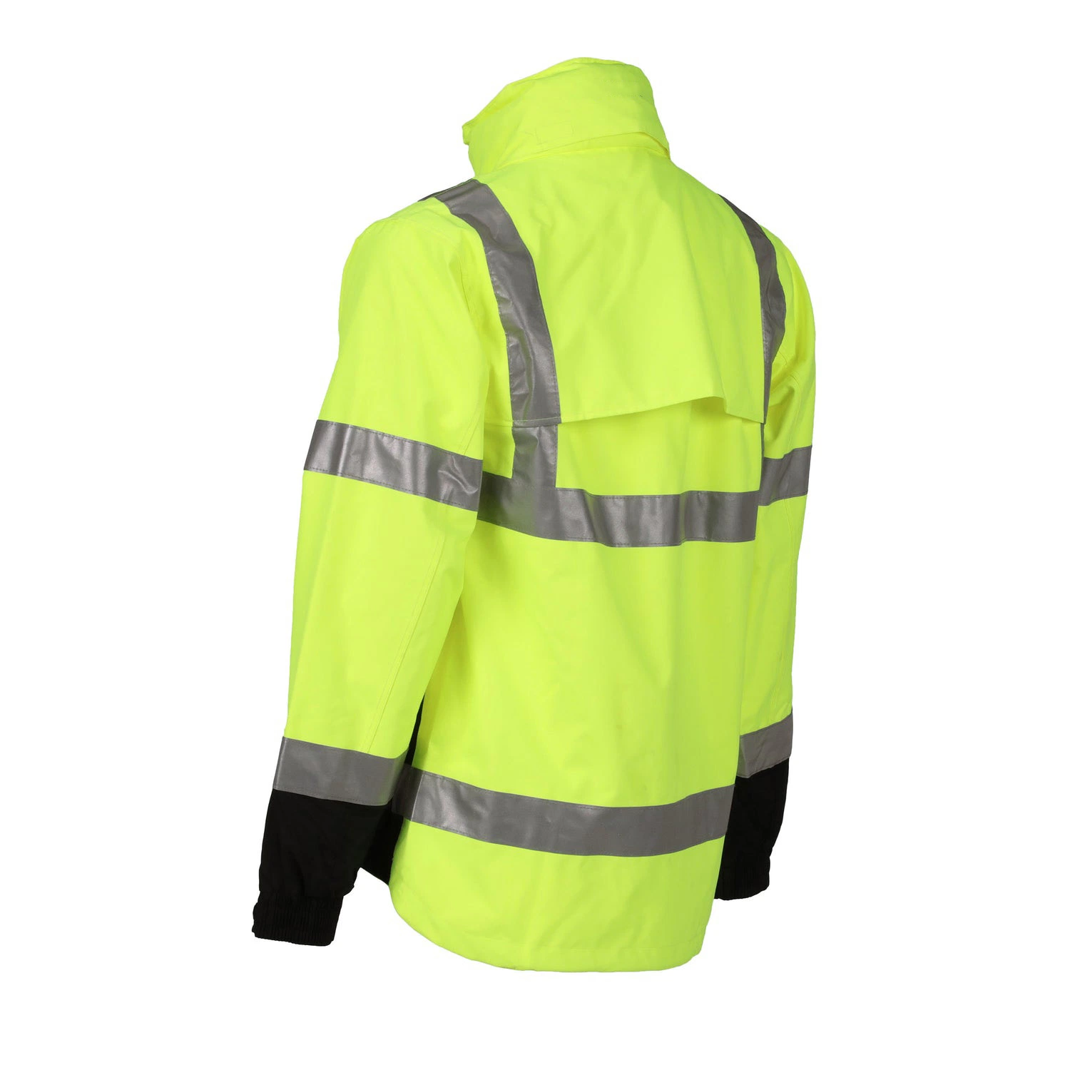 High Vis PU Rainwear High Visibility PU Raincoat Heavy-Duty Waterproof Workwear