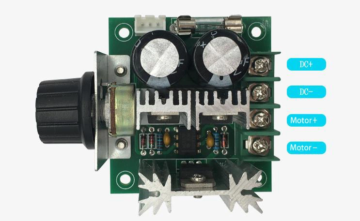 10A 12-40VDC 400W PWM Motor Regulator Fan Speed Controller