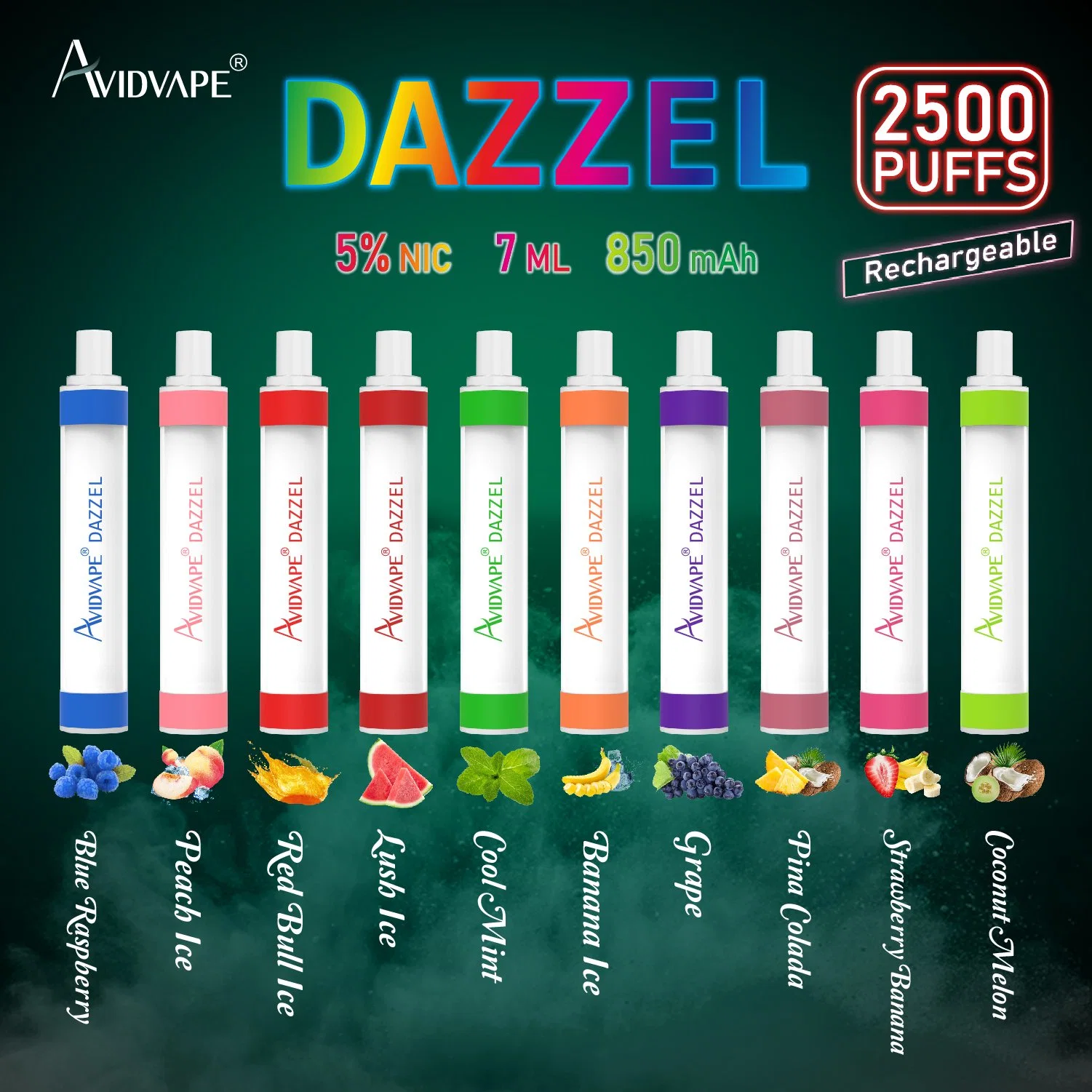 Hot Selling Wholesale/Supplier Vape Pen Pod Avidvape Dazzle Disposable/Chargeable Vape Pen Device Wholesale/Supplier I Vape 7ml E-Liquid vape Device