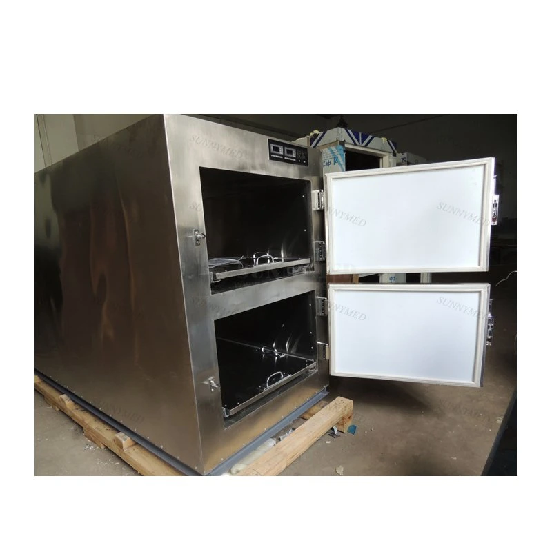 Sy-Stg02 Mortuary Refrigerator 2 Corpse Human Cooling Freezer Corpse Storage Refrigerator for Cadaver Room