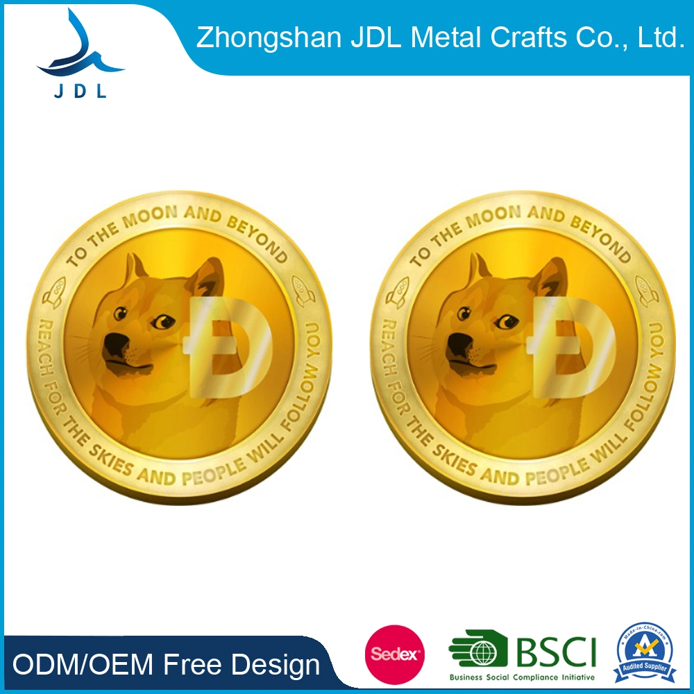 Beautiful Durable Custom Challenge Coin RFID Tag Medallion Crafts Coins with Diamond Edge Design (196)