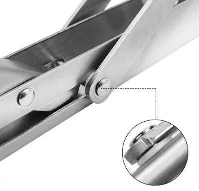 Jh-Mech Metal L Foldable Drop Down Corner Folding Shelf Bracket