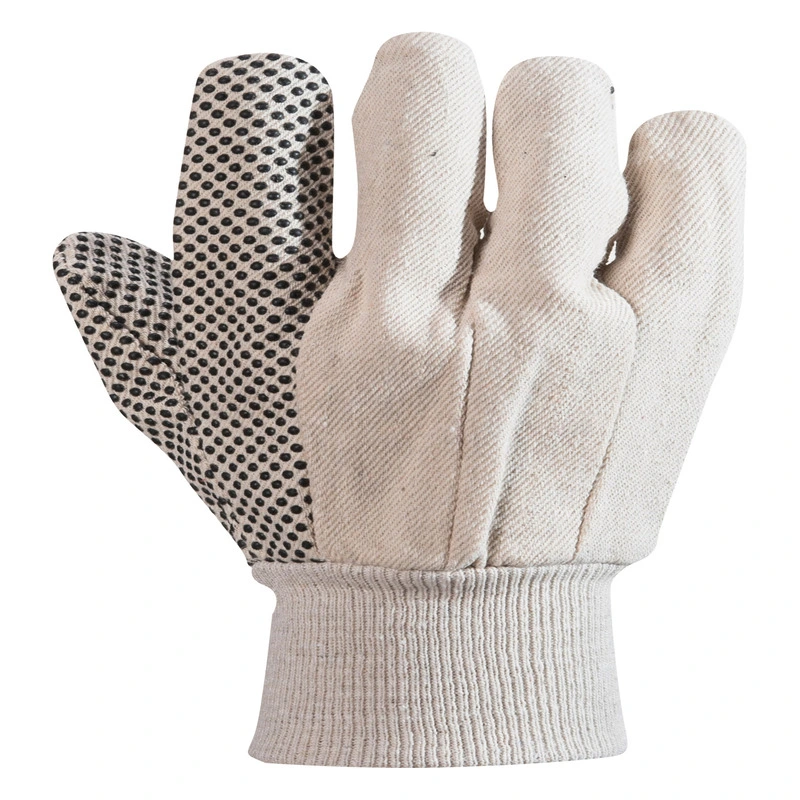 Small Cotton Polyester Canvas Dots 8 Oz Industrial Labor Gloves