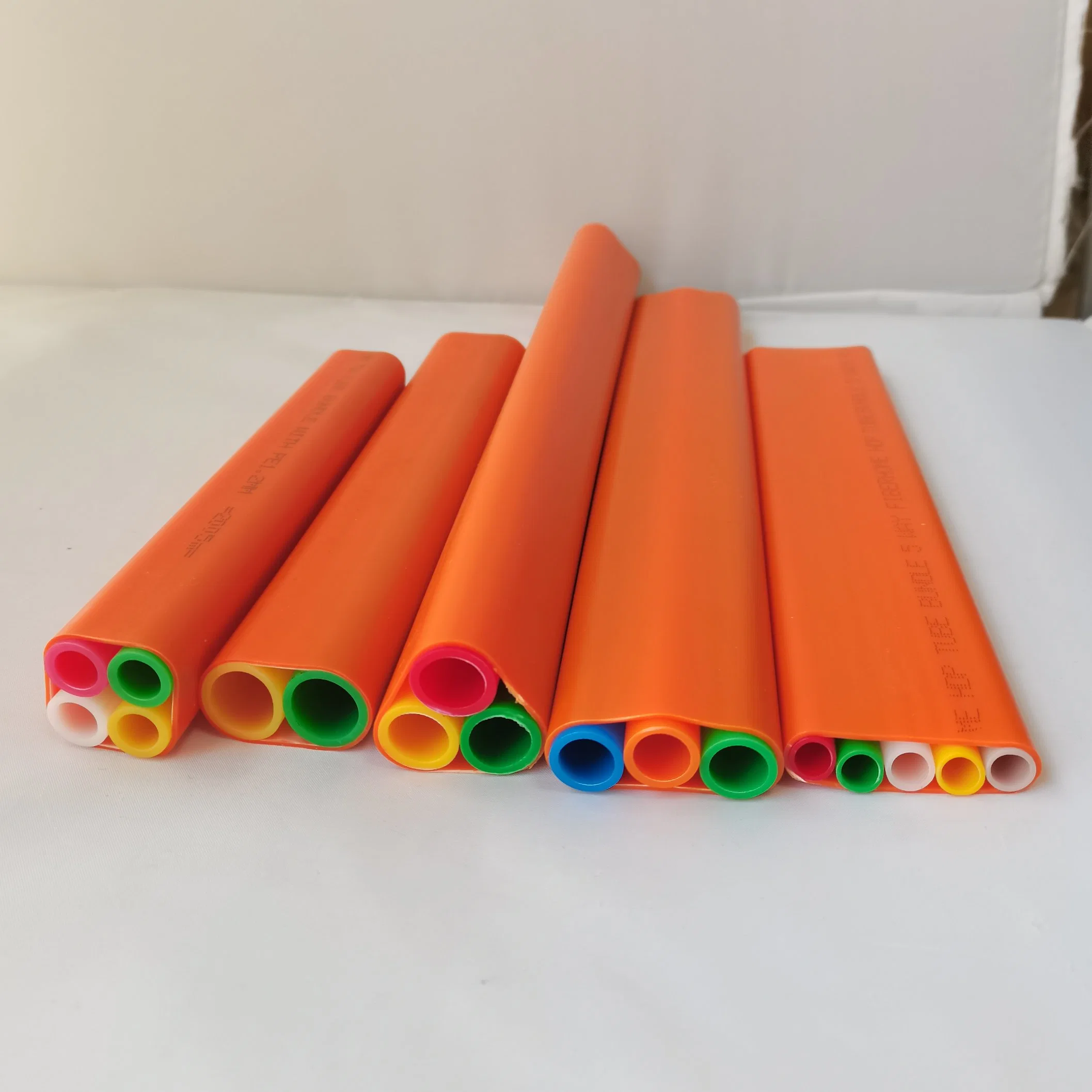 HDPE Tuyau de conduite 1 voie 7 voies 14/10mm HDPE Microduct Air Blown Cable Duct