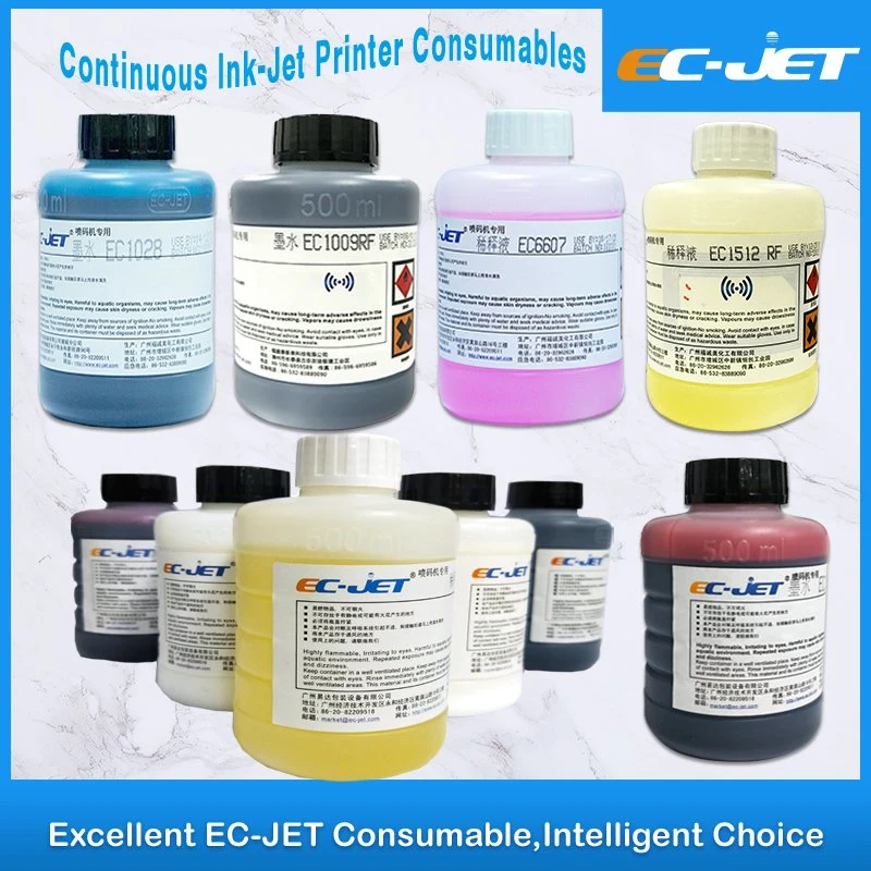 Ec-Jet Hot Selling Compatibility Ink for Canton Plastic Bottle and Packaging Printing