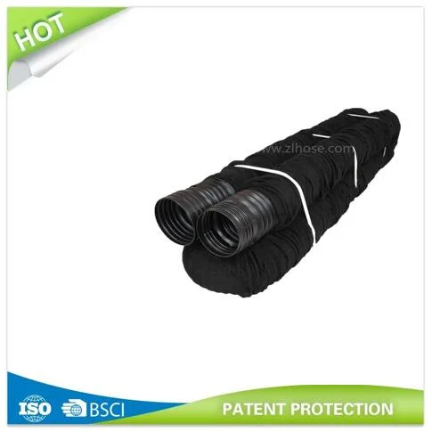 Garden Pipe Flexible and Expandable Perforated Drain Pipe with Fabric Sock