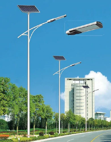 Excellent rendement du système d'électricité de la ville panneau solaire à LED intégré Lampe ronde