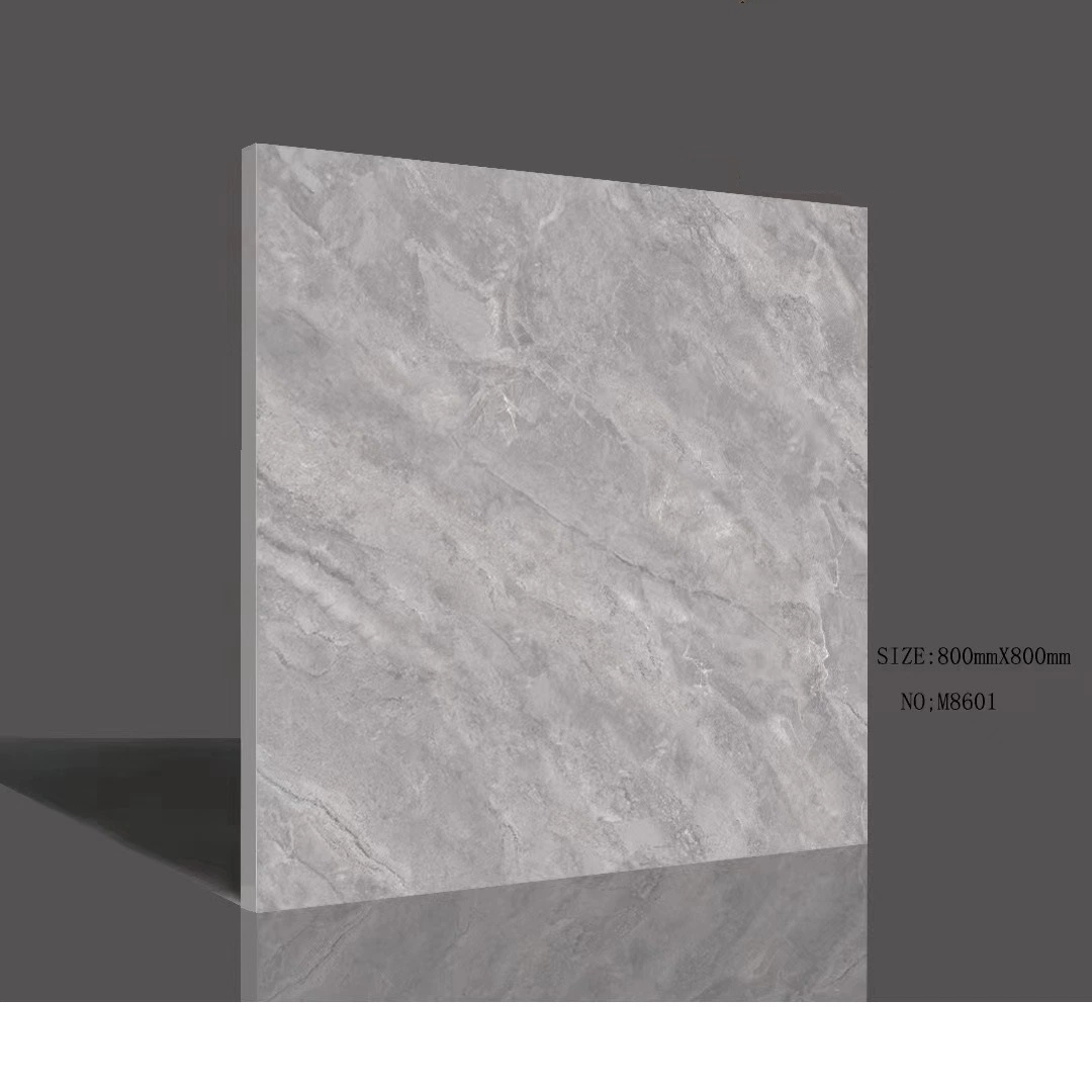 600X600mm Carrelage de sol et de mur en marbre en céramique émaillée polie pour salon.