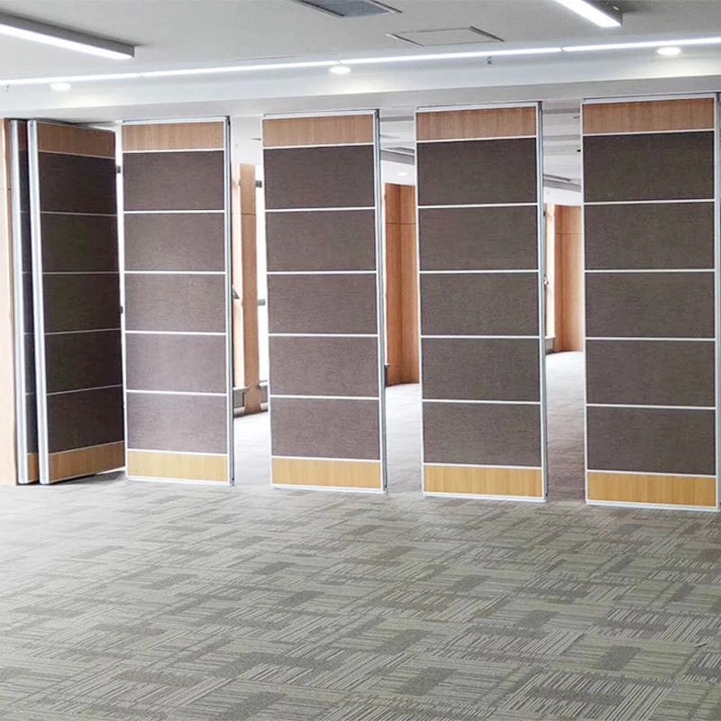 MDF Acoustic Meeting Room Mobile Partition Folding Acoustic Partitions Building Material