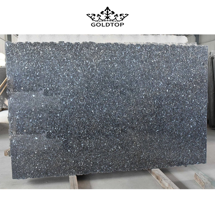 Natural Stone Polished Indoor Decoration Blue Pearl Slab Blue Granite Floor Tiles