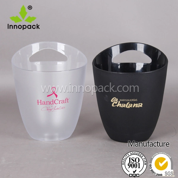 PS Printed Insulated Plastic Bar Ice Bucket Wine Cooler for Beer